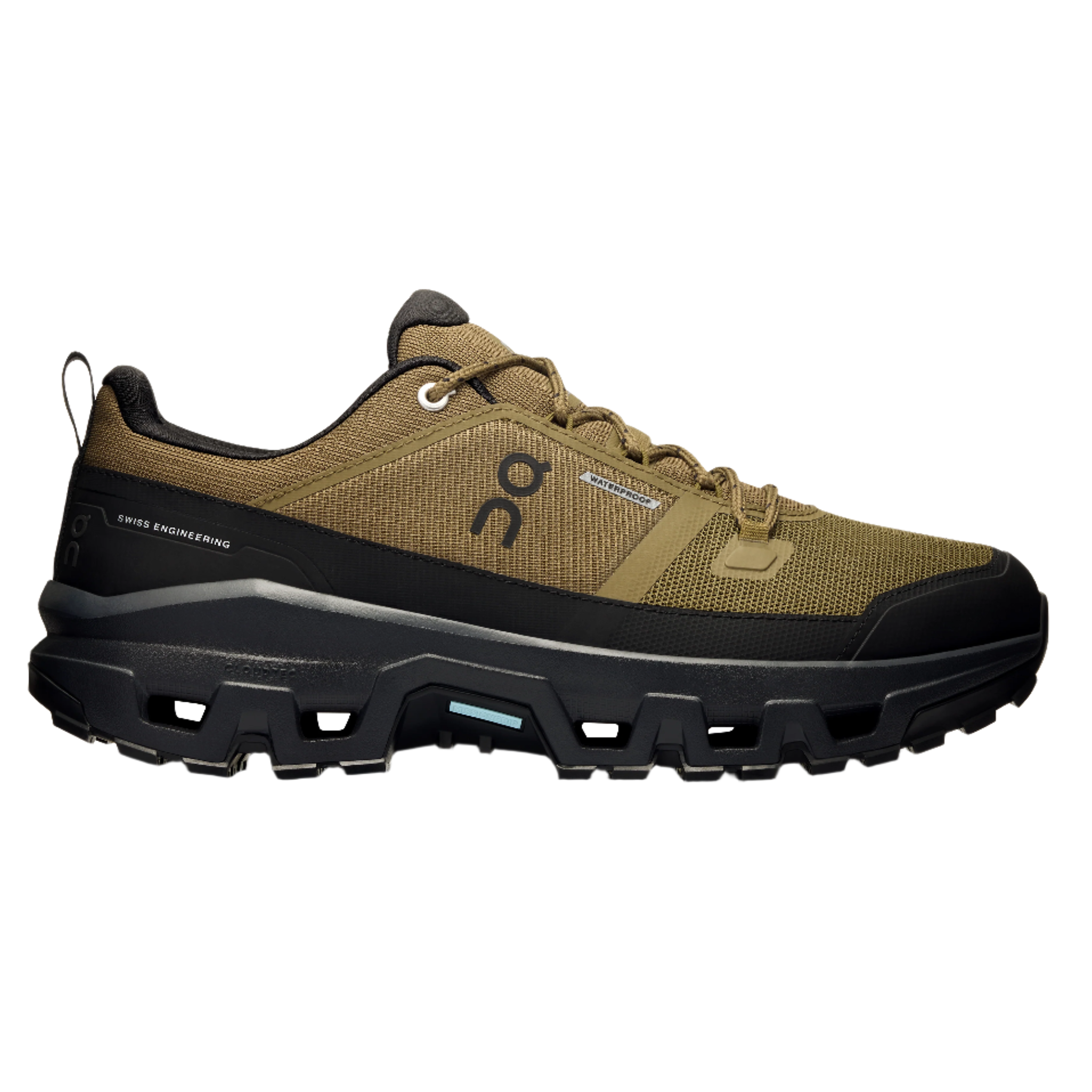 ON Mens Cloudrock Low Waterproof - Hunter/Black - Trail - SS25