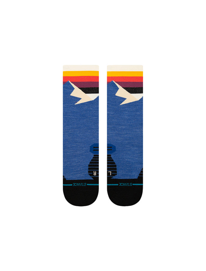 Stance Divided Lines Crew Sock - Blue