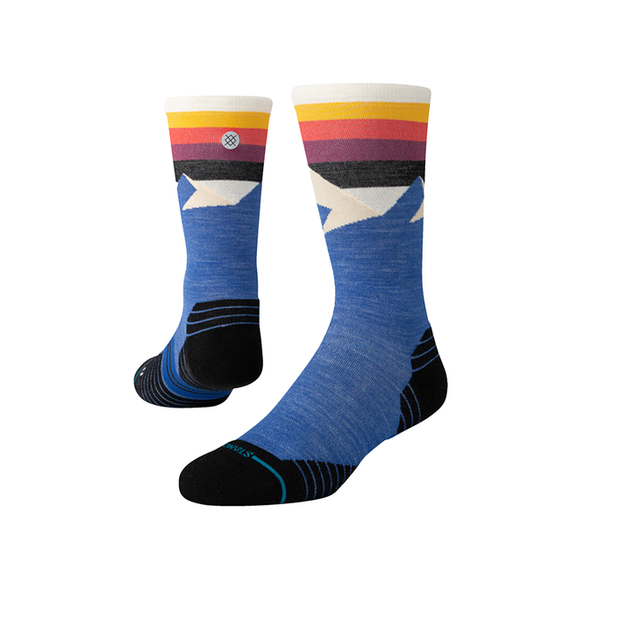 Stance Divided Lines Crew Sock - Blue