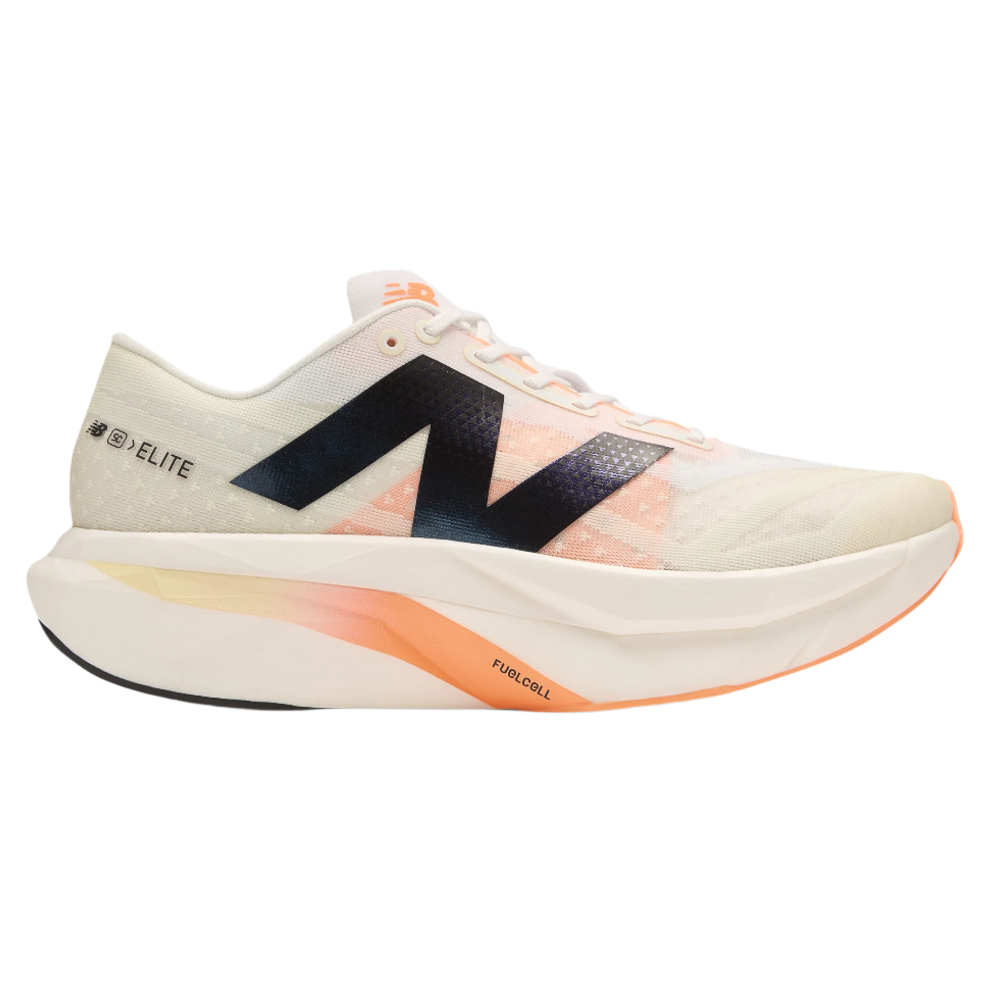 New Balance Mens FuelCell SuperComp Elite V4 - White/Angora/Hot Mango - SS25