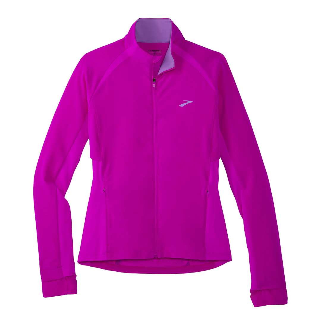 Brooks Womens Fusion Hybrid Jacket Magenta Heliotrope