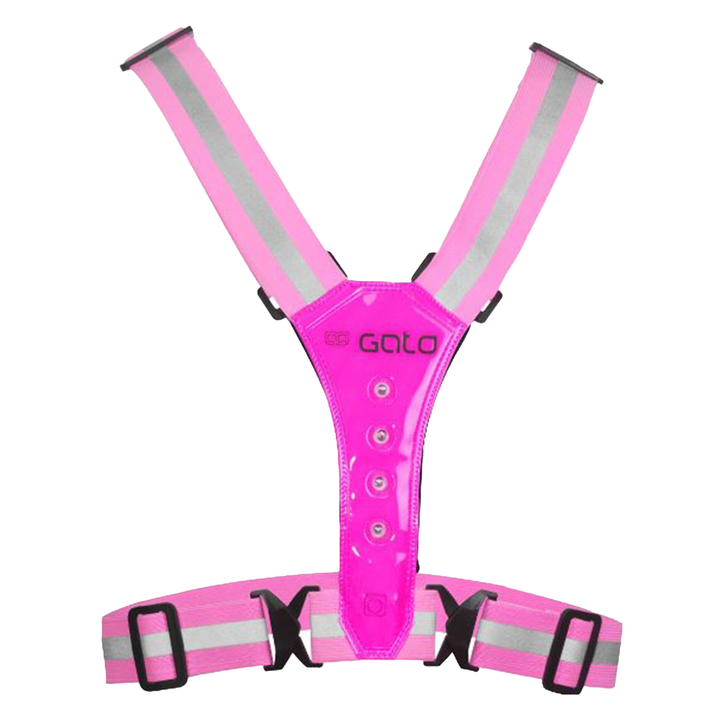 Gato LED Vest USB - Hot Pink