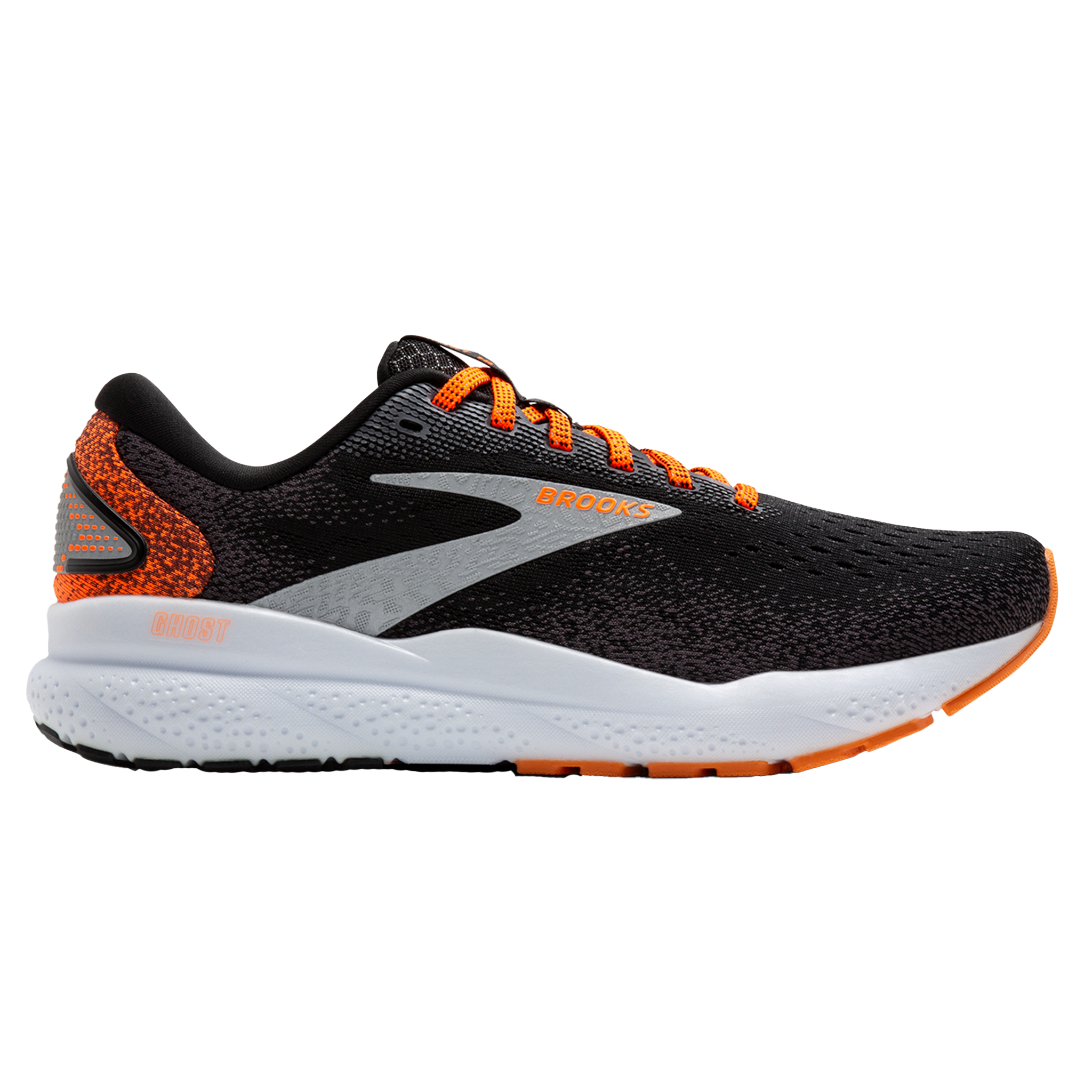 Brooks Womens Ghost 16 - Black/Orange/White - Neutral