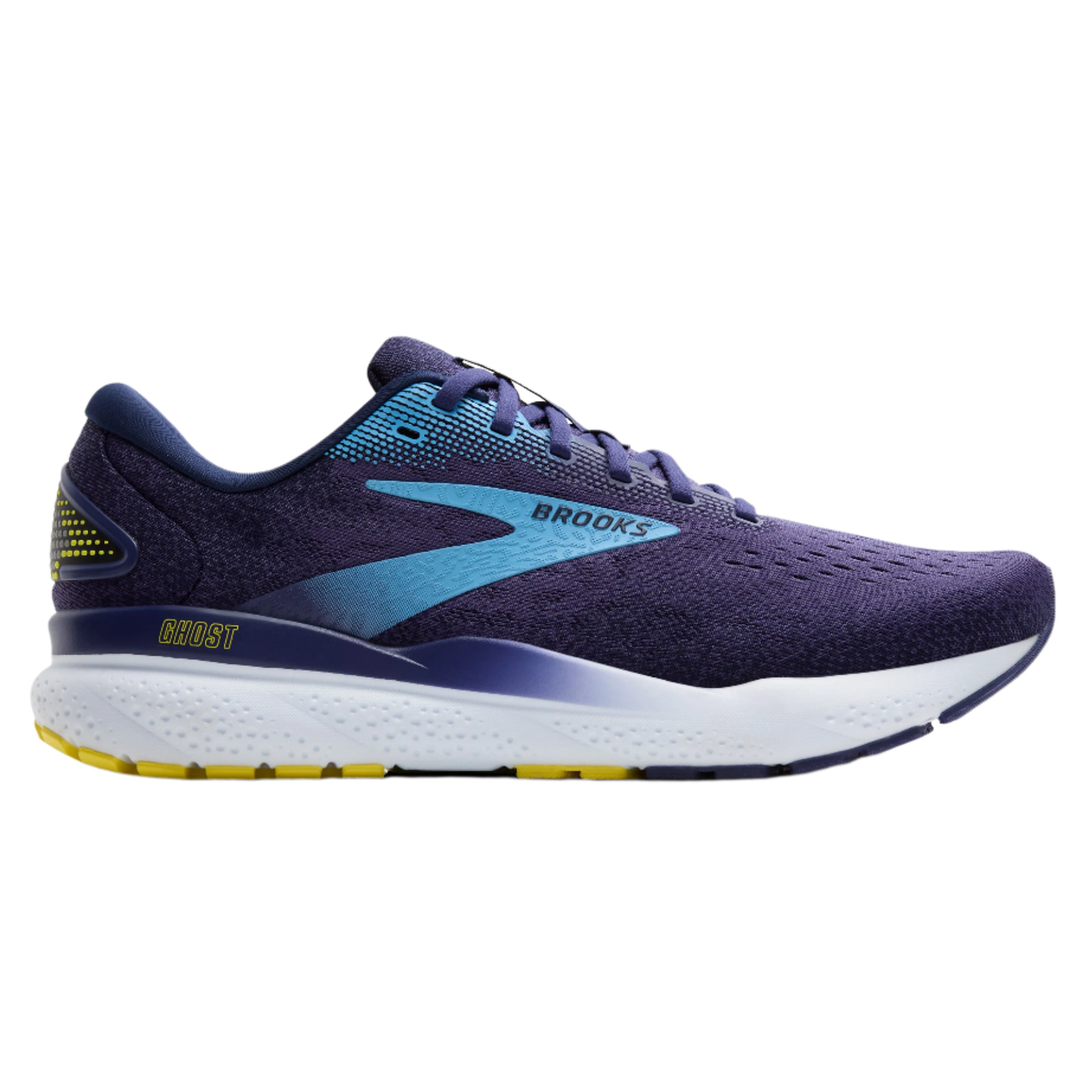 Brooks Mens Ghost 16 - Blue/Bonnie Blue/Yellow - Neutral - SS25