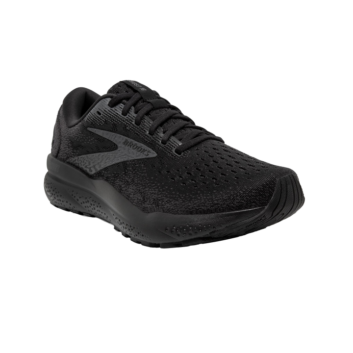 Brooks Mens Ghost 16 Extra Wide - 4E Width - Black/Black/Ebony - Neutral