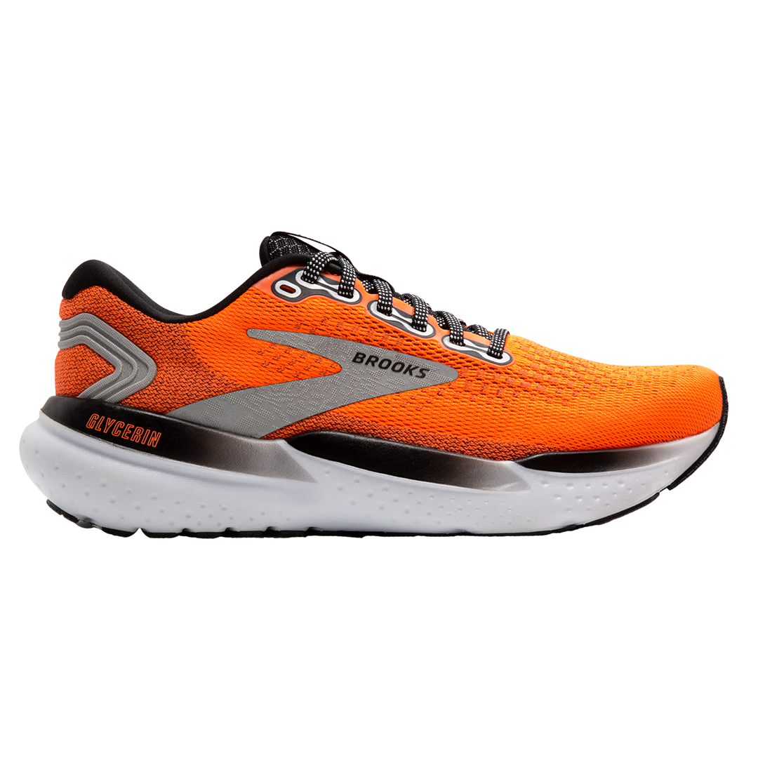 Brooks Womens Glycerin 21 Orange Black White Neutral Run North West