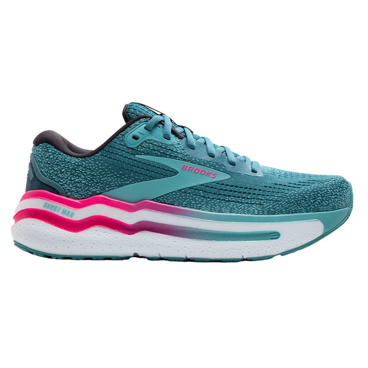 Brooks Womens Ghost Max 2 - Storm Blue/Knockout Pink/Aqua - Neutral