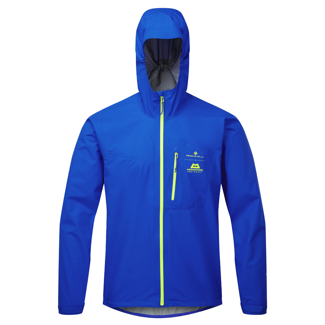 RonHill Mens Tech Gore-Tex Waterproof Mercurial Jacket - Azurite/Citrus