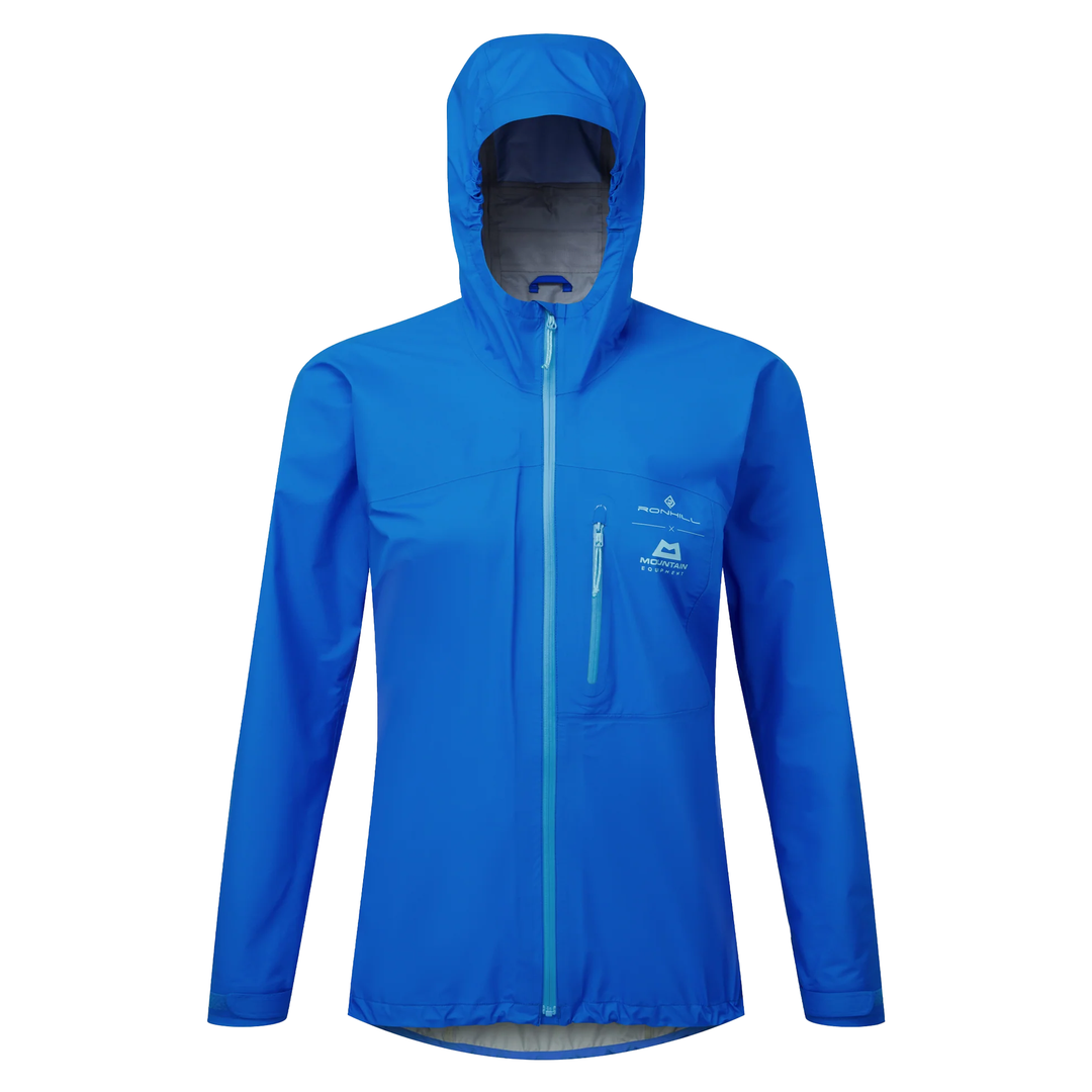 RonHill Womens Tech Gore-Tex Waterproof Mercurial Jacket - Elec Blue/ Aquamint