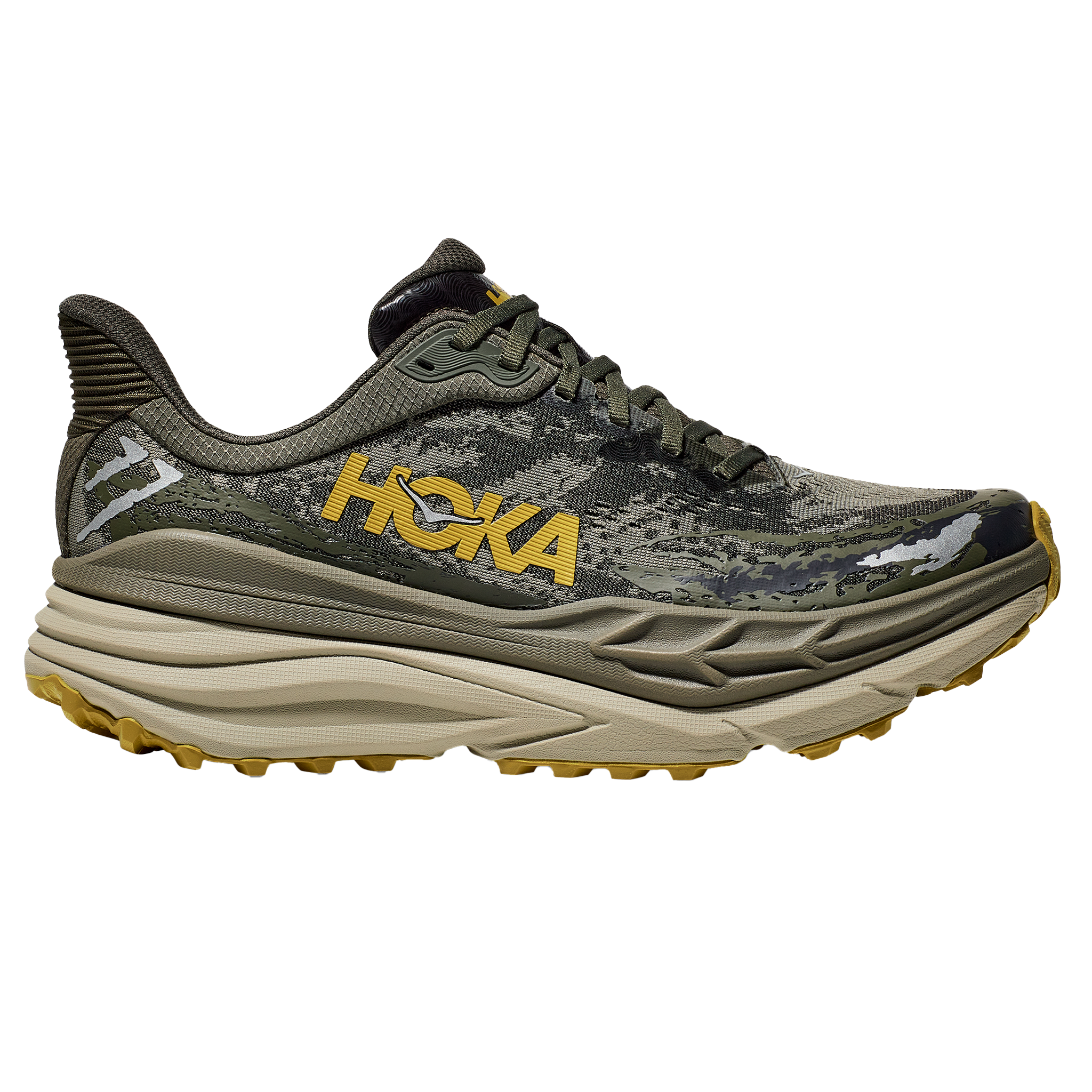 Hoka Mens Stinson 7 - Olive Haze/Forest Cover - Trail