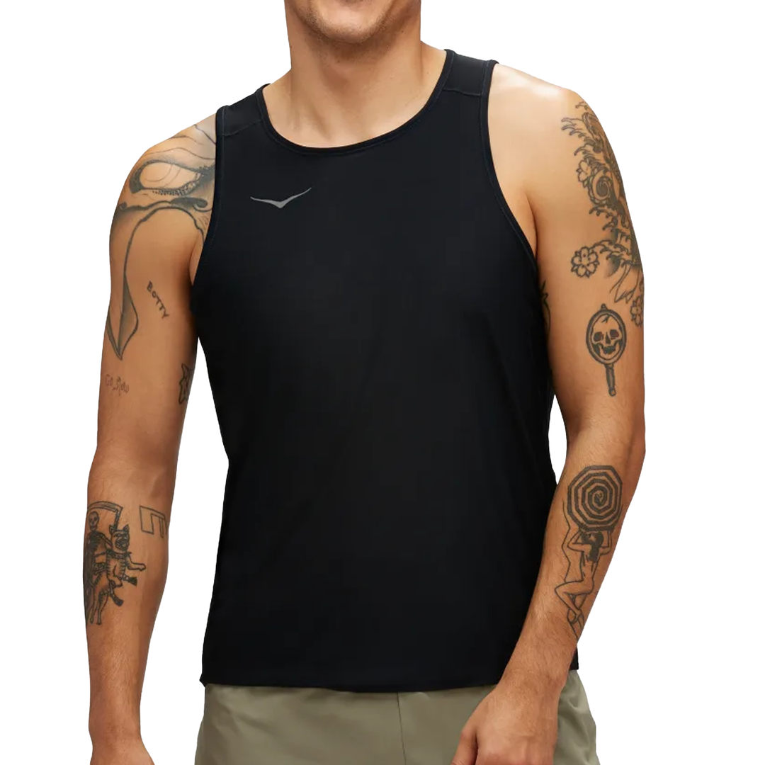 Hoka Mens Airolite Run Tank - Black