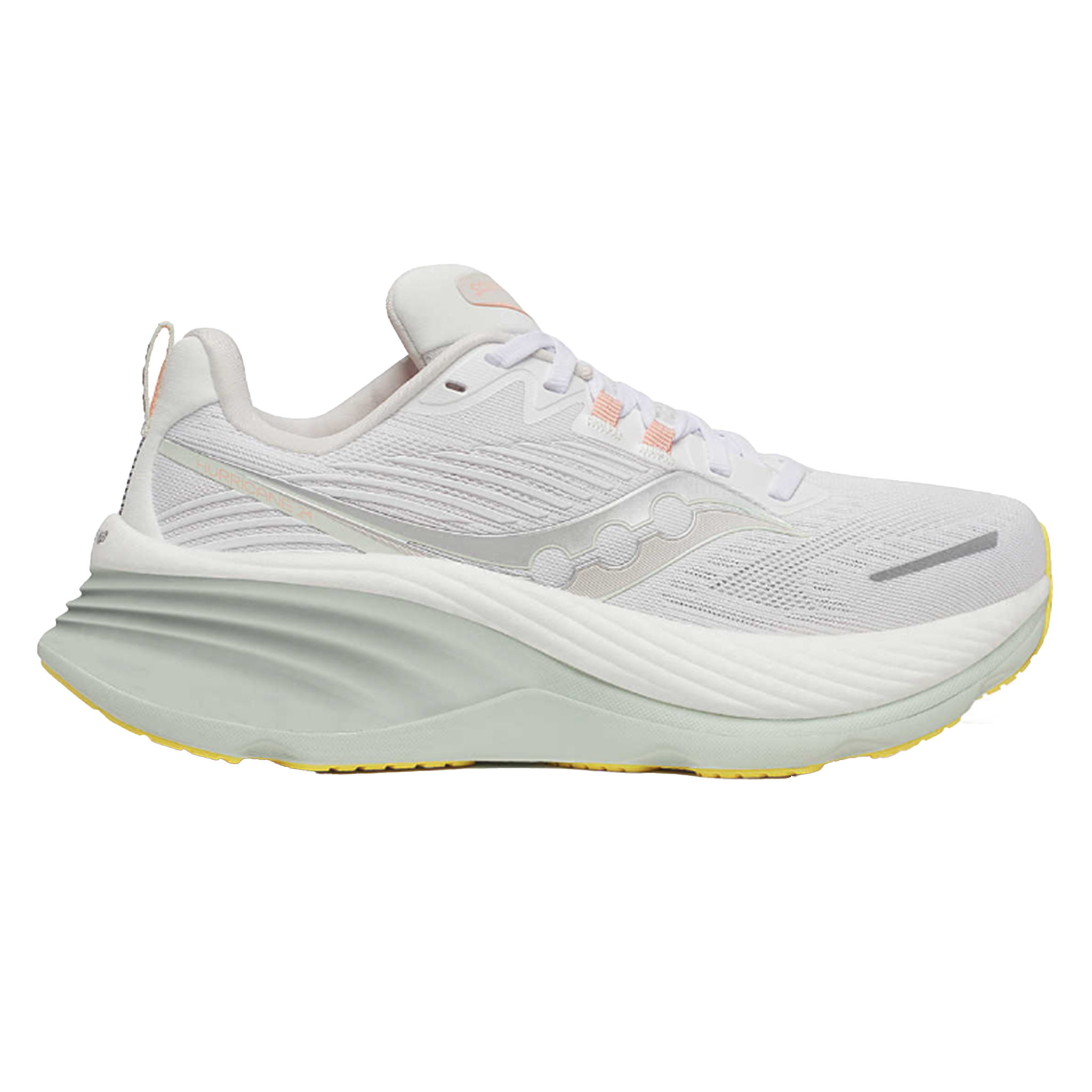 Saucony Womens Hurricane 24 - White/Foam - Stability