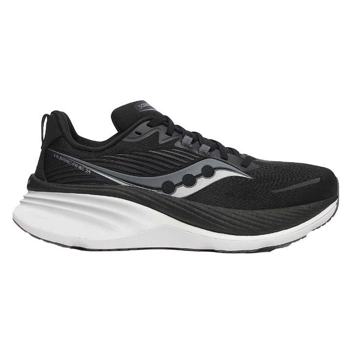 Saucony Mens Hurricane 24 - Black/Carbon - Stability