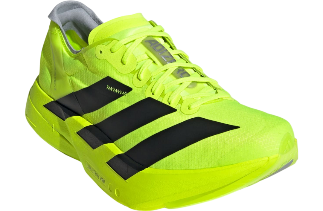 Adidas Mens Adizero Adios Pro 4 - Lucid Lemon/Core Black/Halo Silver - Neutral - SS25