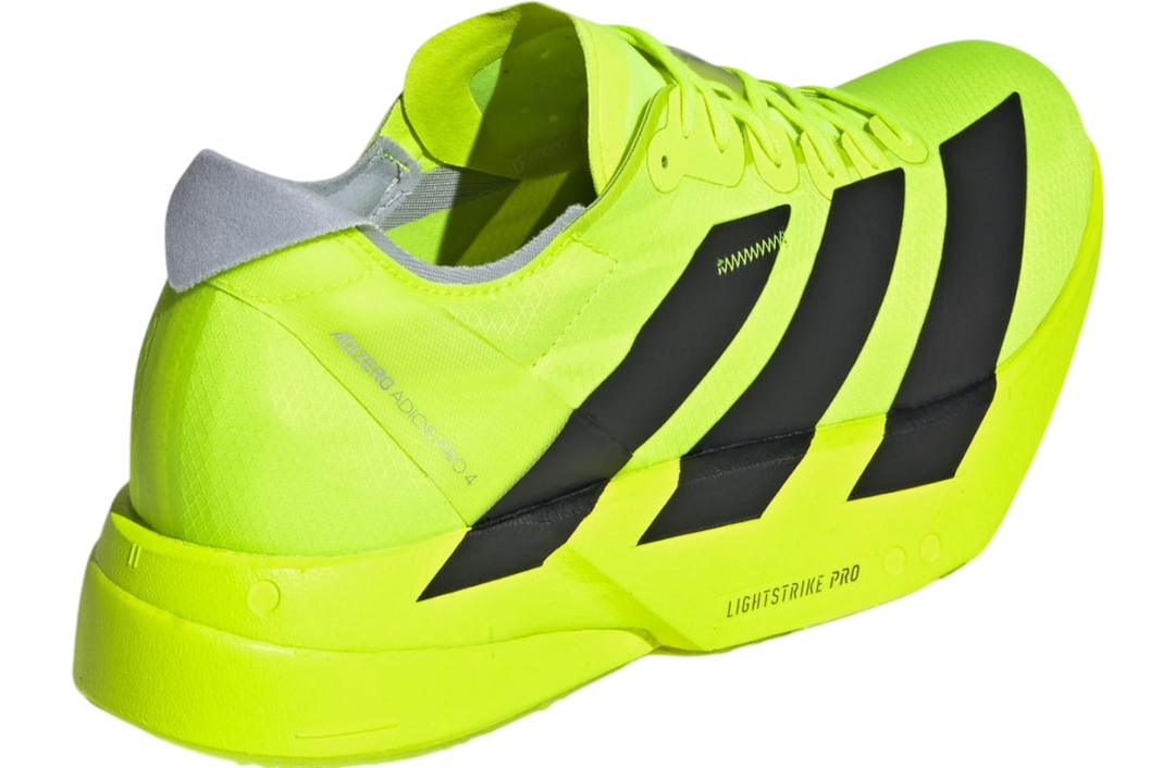 Adidas Mens Adizero Adios Pro 4 - Lucid Lemon/Core Black/Halo Silver - Neutral - SS25