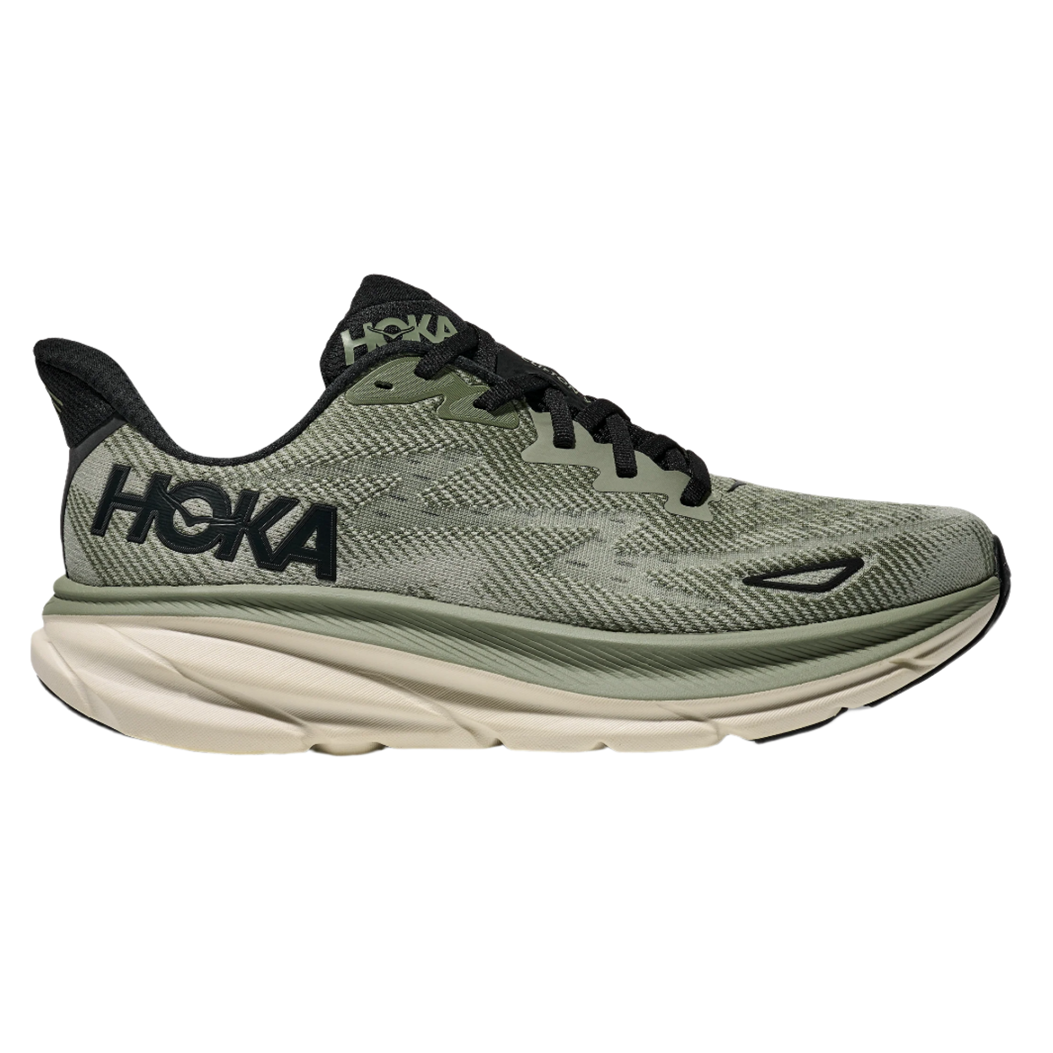 Hoka Mens Clifton 9 - Sea Moss/Forest Lichen - Neutral - SS25