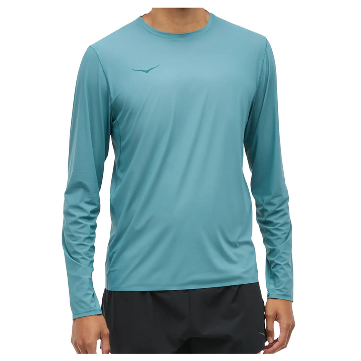 Hoka Mens Airolite Run Long Sleeve - Mountain Fog