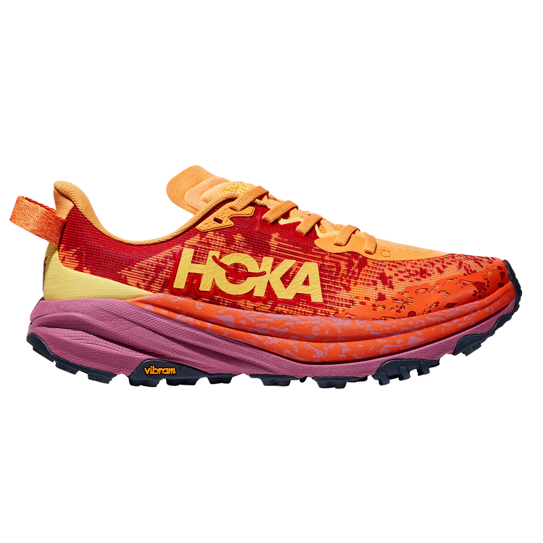 Hoka Mens Speedgoat 6 - Sherbet/Beetroot - Trail