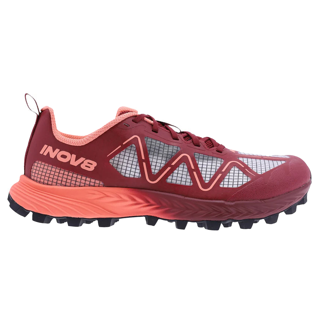 Inov8 Womens MudTalon Speed - Burgundy/Coral - Trail