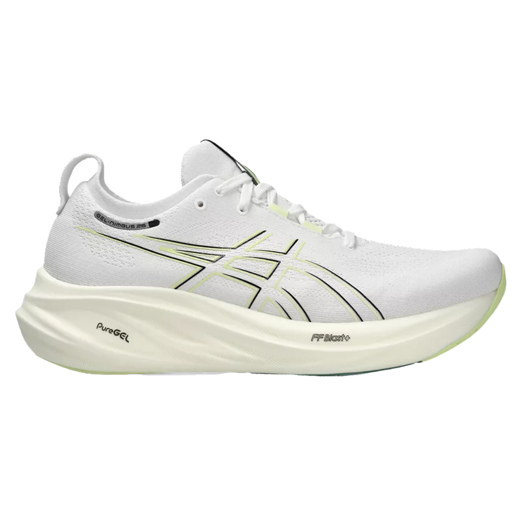 Asics Mens Gel Nimbus 26 - White/Birch - Neutral