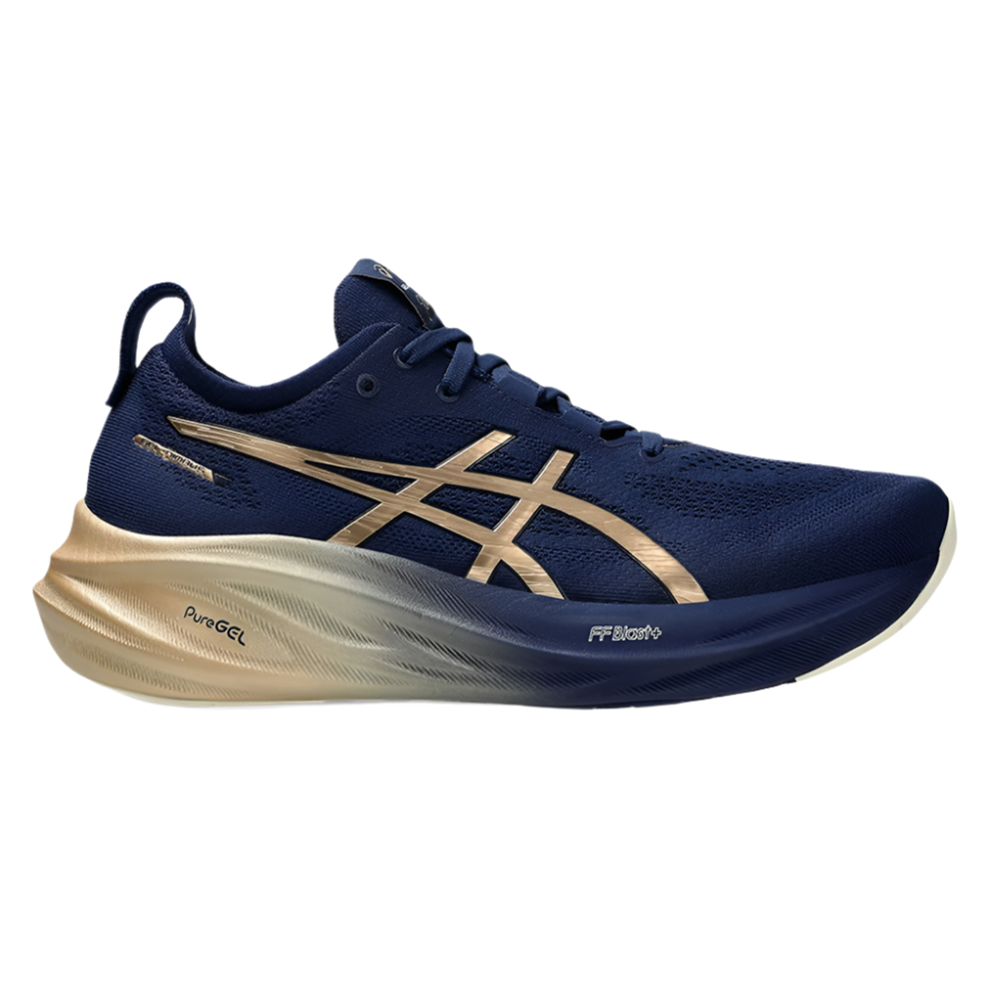 Asics Mens Gel Nimbus 26 Platinum - Blue Expanse/Champagne - Neutral