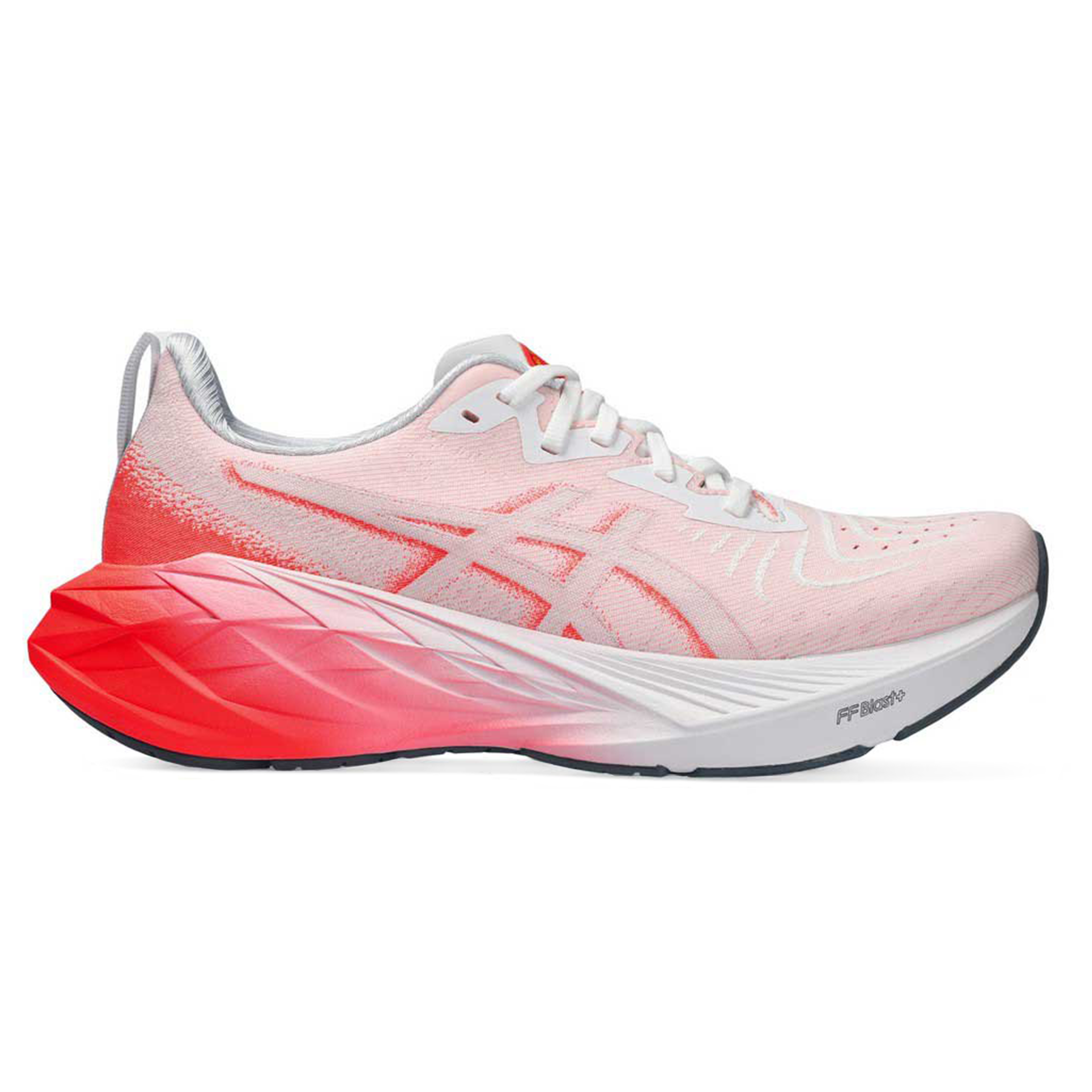 Asics Mens Novablast 4 - White/Sunrise Red - Neutral