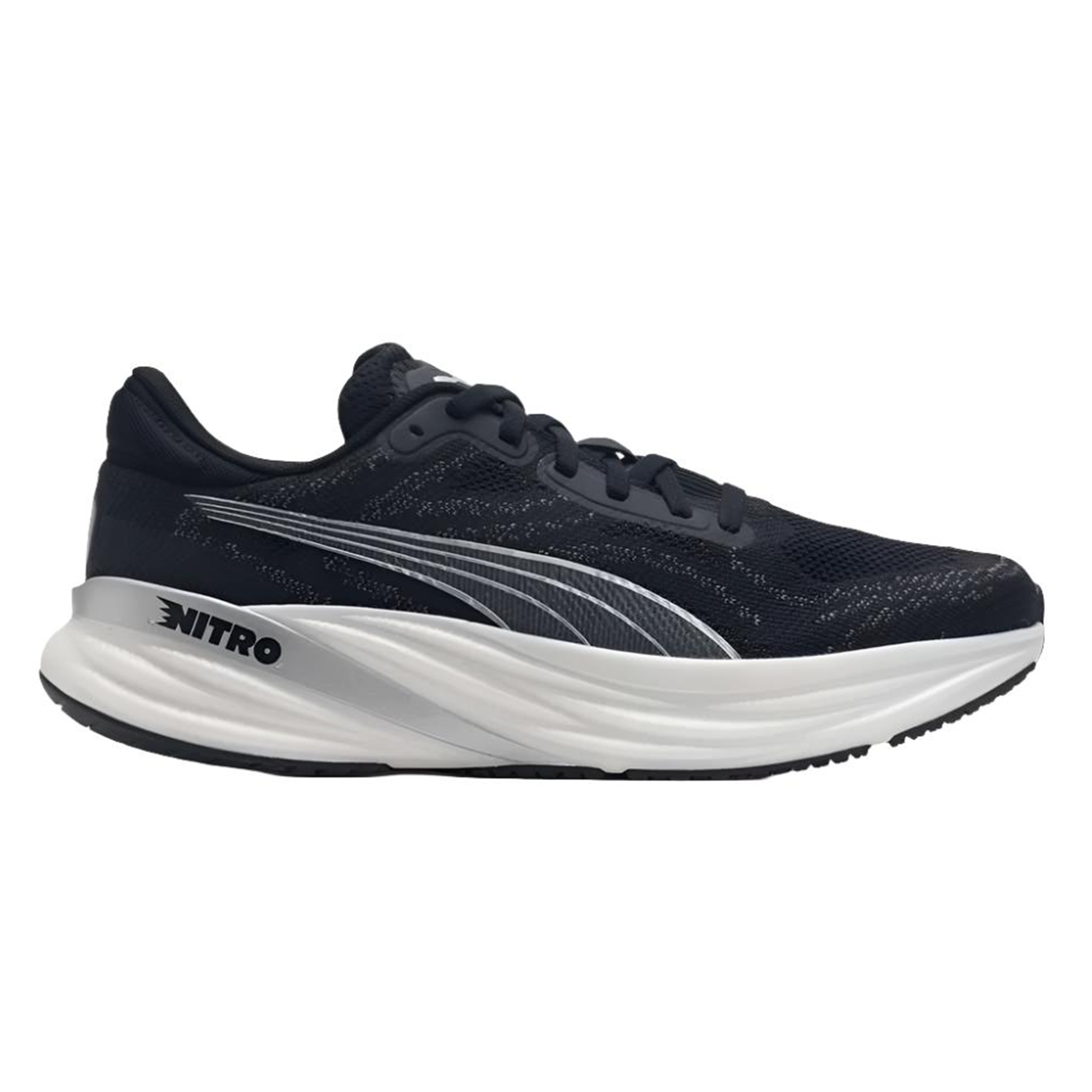 Puma Mens Magnify NITRO 2 - Puma Black/Puma White/Puma Silver - Neutral