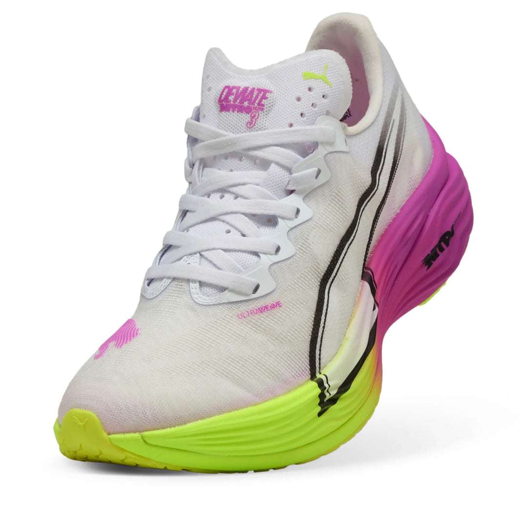 Puma Womens Deviate NITRO Elite 3 - Puma White/Pure Magenta - Neutral - SS25