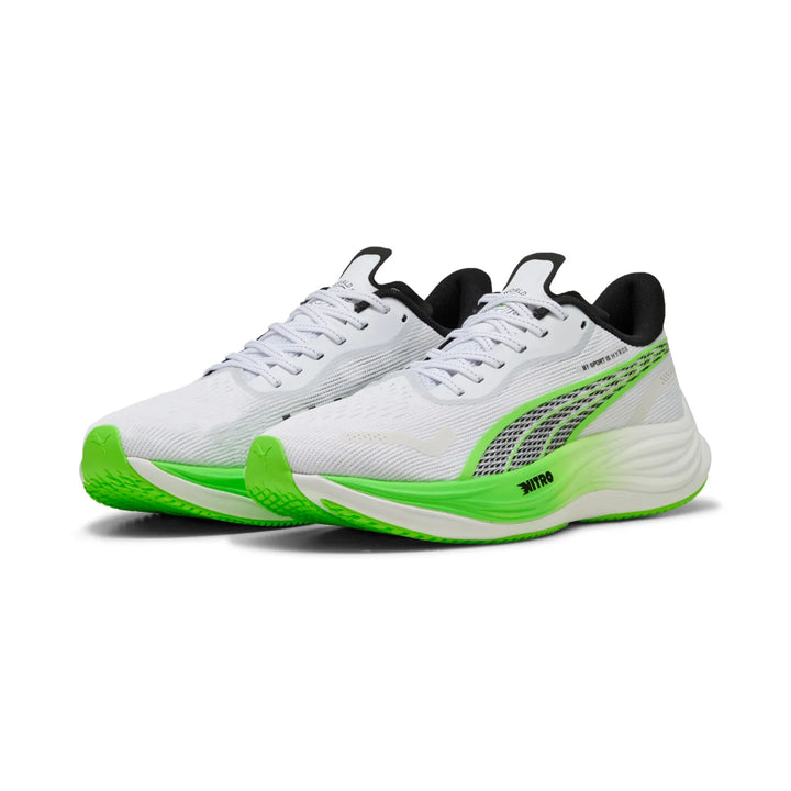 Puma Mens Velocity NITRO 3 Hyrox - Puma White/Green Glare - Neutral - SS25