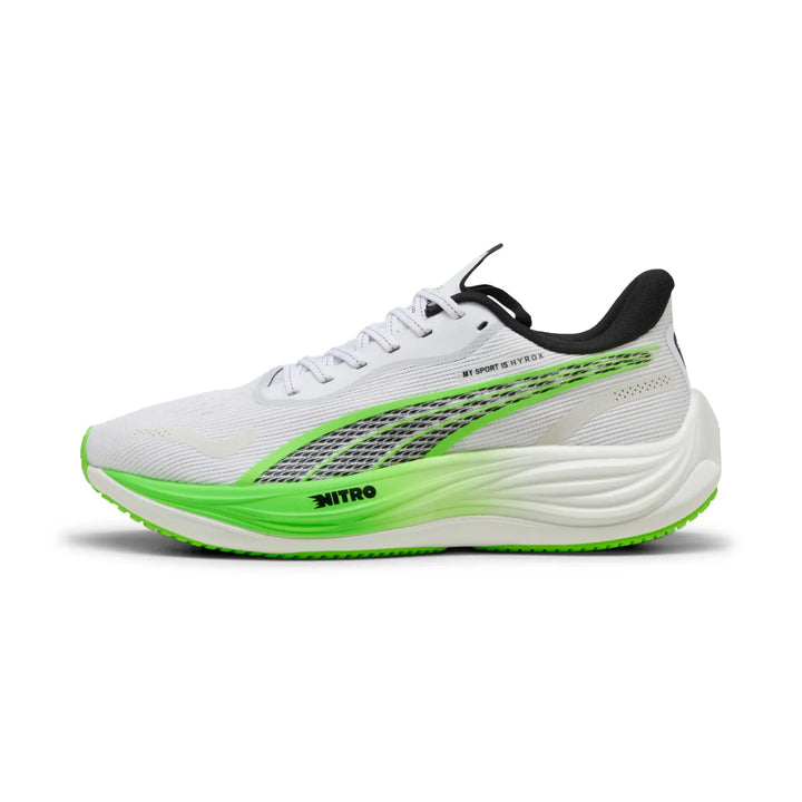 Puma Mens Velocity NITRO 3 Hyrox - Puma White/Green Glare - Neutral - SS25