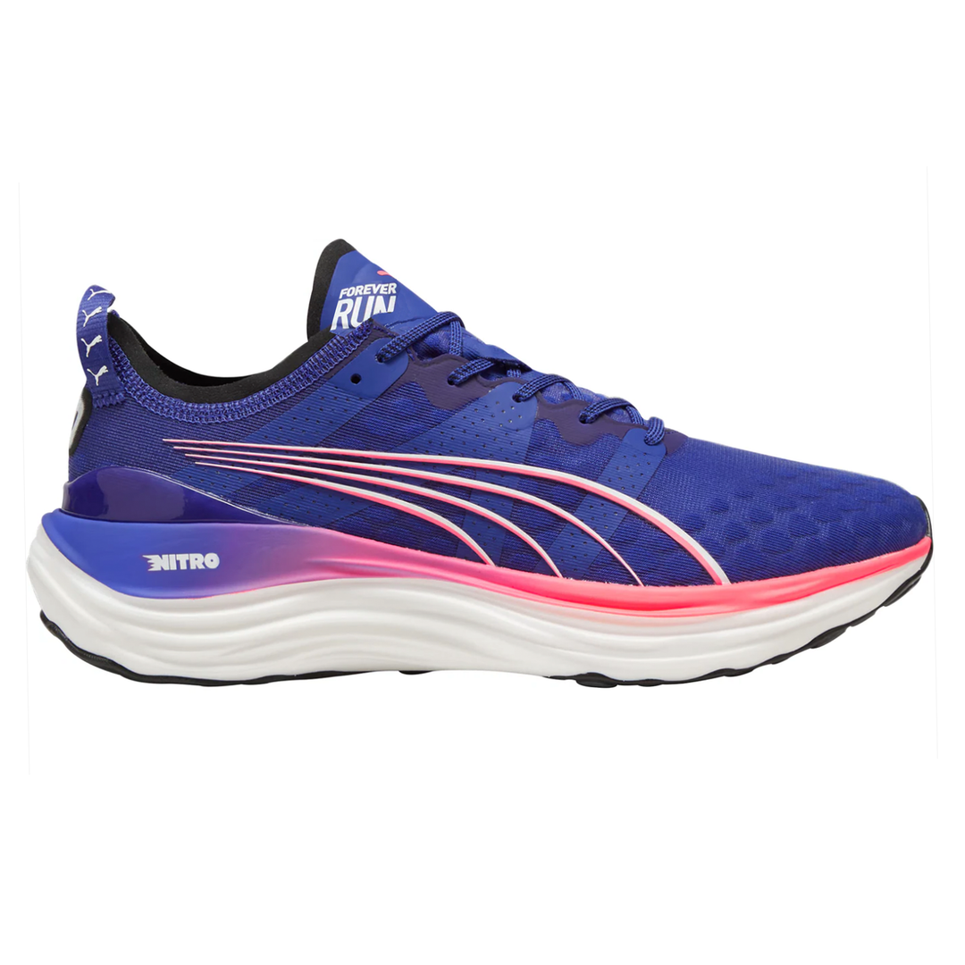 Puma Mens ForeverRun NITRO Blue Pink Stability