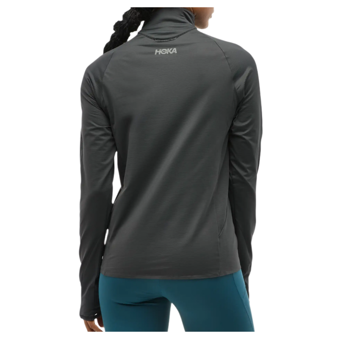 Hoka Womens Glidetech Quarter Zip - Black