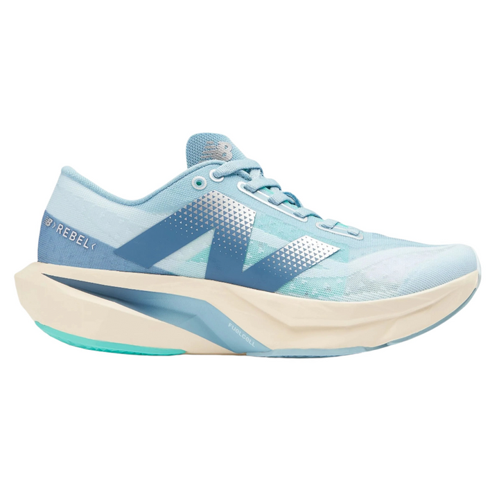 New Balance Womens FuelCell Rebel V4 - Quarry Blue/Chrome Blue/Heron Blue - Neutral