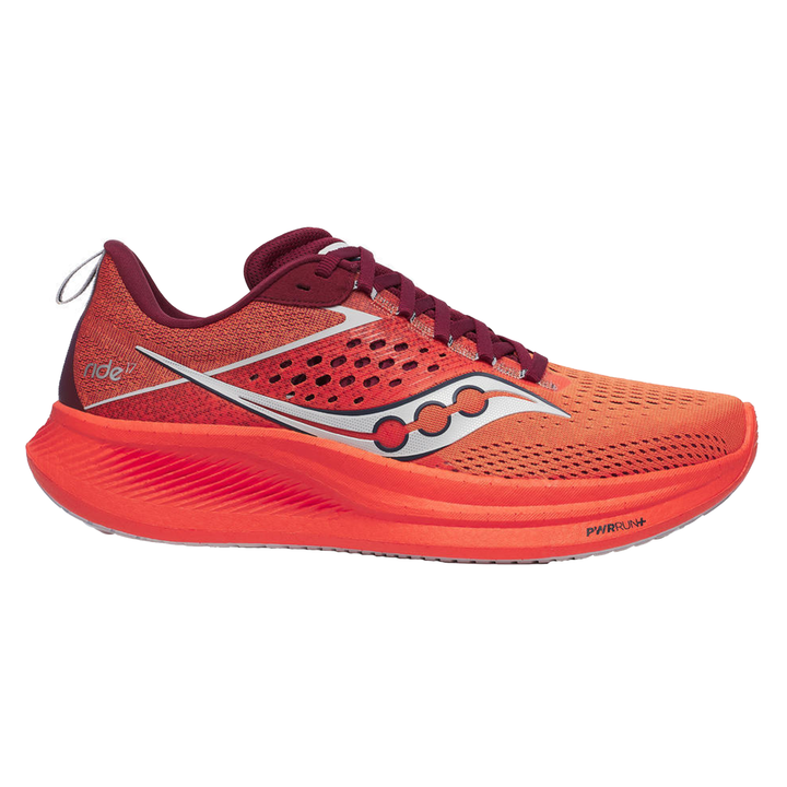 Saucony Mens Ride 17 - Pepper/Currant - Neutral