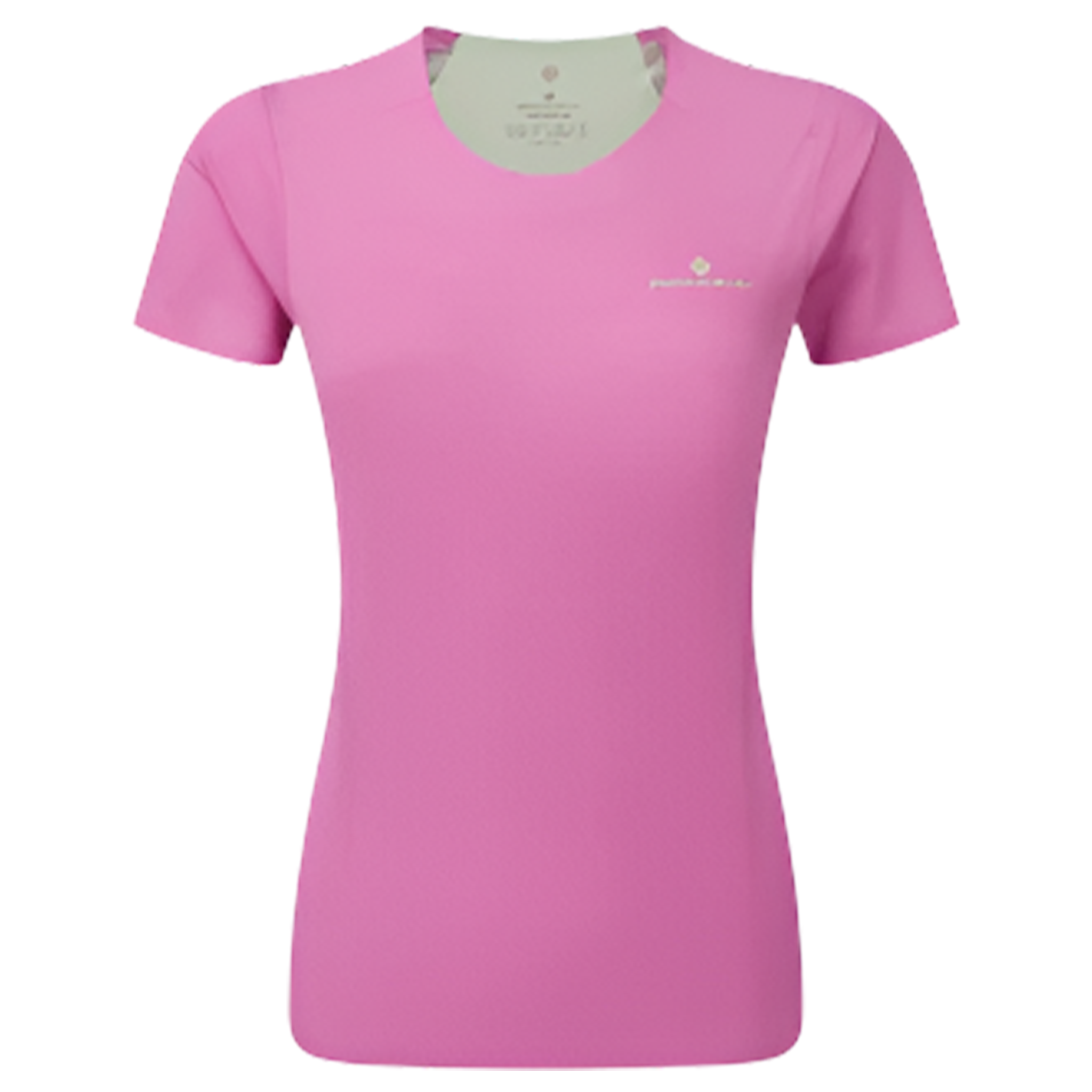 RonHill Womens Tech Race S/S Tee - Fuschia/ Honeydew