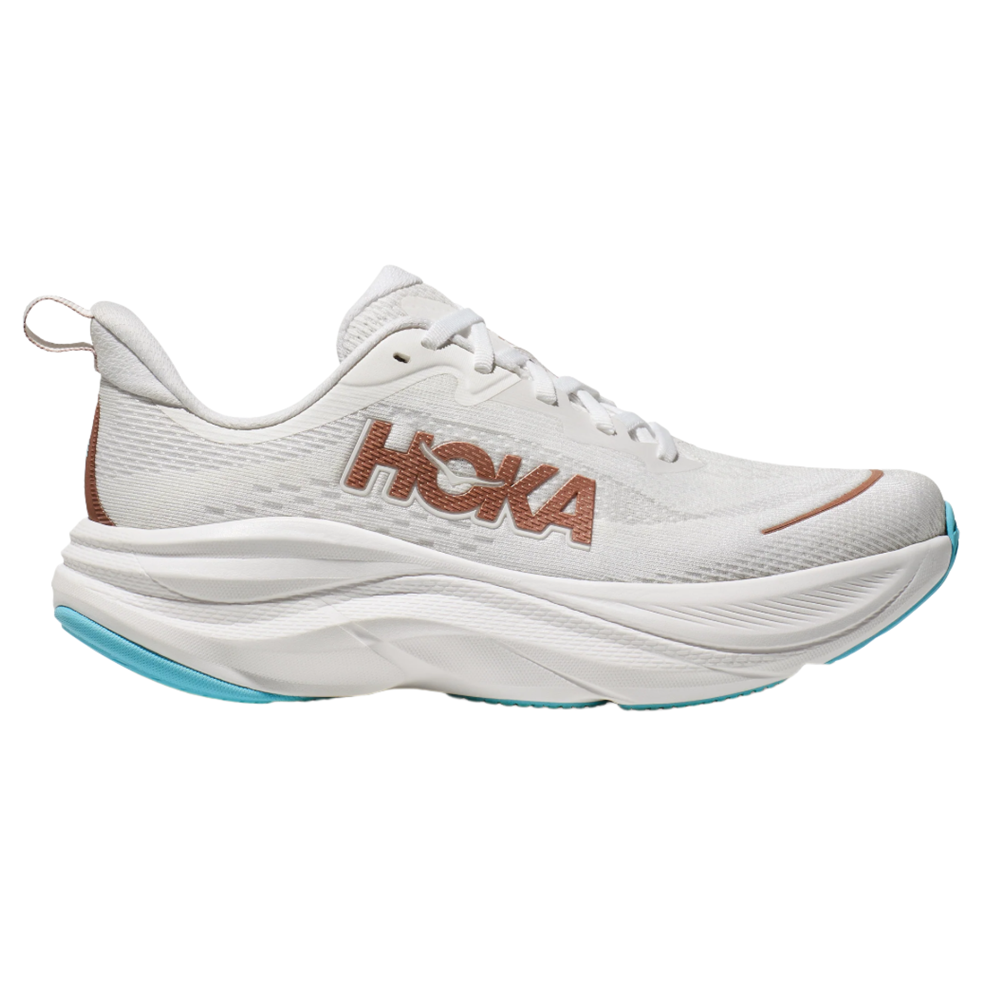 Hoka Womens Skyflow - Frost/Rose Gold - Neutral - SS25