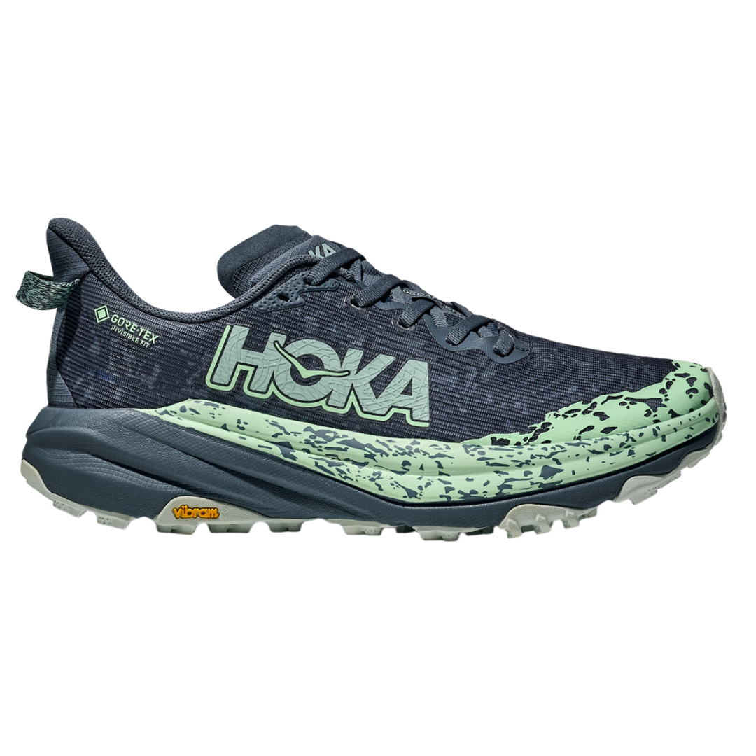 Hoka Womens Speedgoat 6 GTX - Thunder Cloud/Mint Fluorite - Trail - SS25