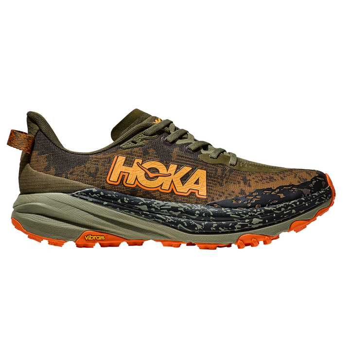 Hoka Mens Speedgoat 6 - Antique Olive/Squash - Trail