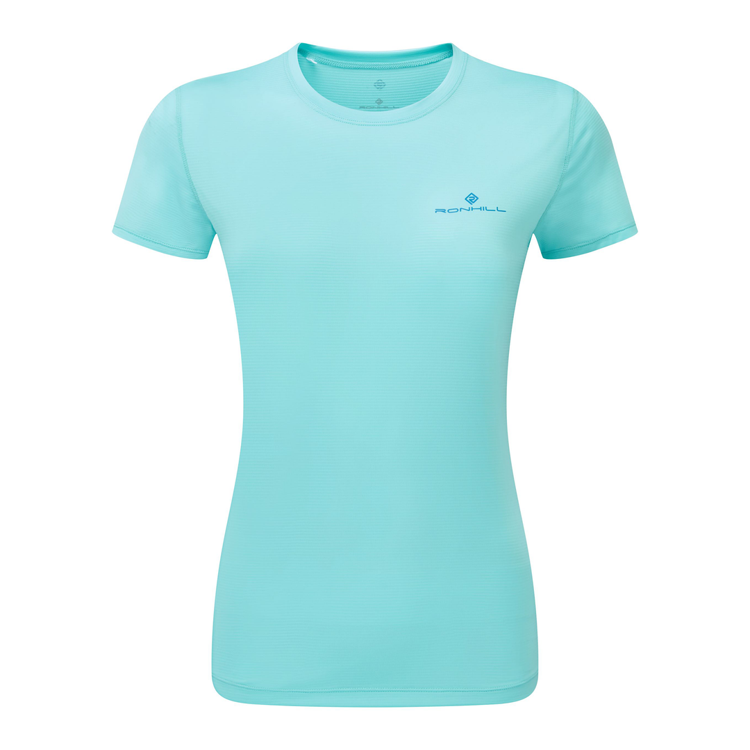 RonHill Womens Tech S/S Tee - Aquamint/El Blue