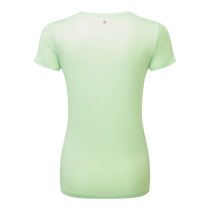 RonHill Womens Tech S/S Tee - Honeydew/Fuchsia