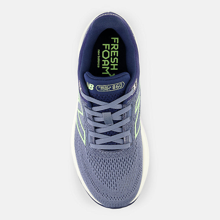 New Balance Womens 860v14 - Arctic Grey/Sea Salt/Bleached Lime Glo - Stability