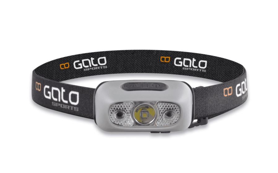 Gato Head Torch USB - Black Grey