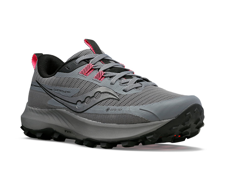 Saucony Womens Peregrine 13 GTX - Gravel/Black - Trail