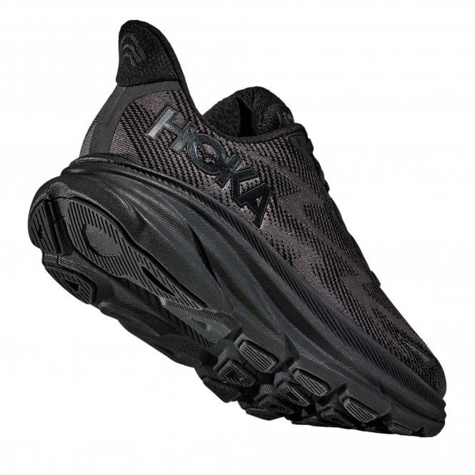 Hoka Womens Clifton 9 - Black/Black - Neutral